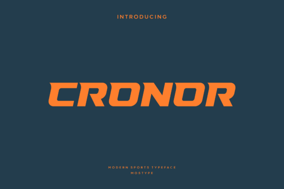 Cronor: A Modern Display Typeface for Bold Branding