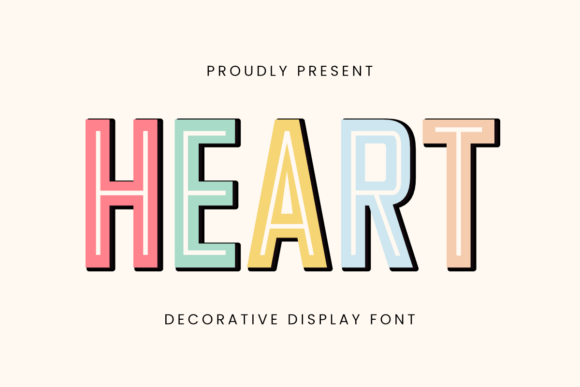 Discover Heart: The Sunny Decorative Display Font