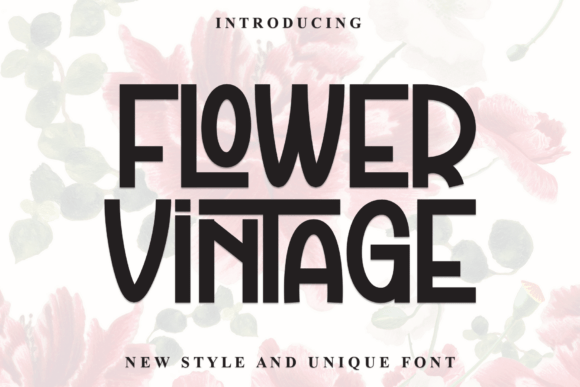 Discovering the Playful Charm of Flower Vintage Font