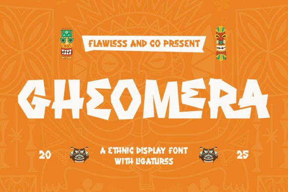 Gheomera: A Tribal-Inspired Display Font for Bold Design