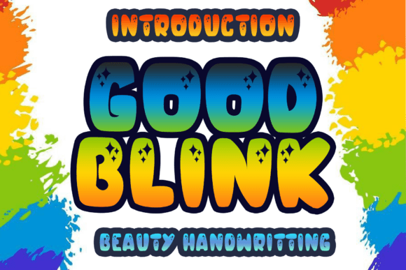 Good Blink: A Playful Font for Vibrant Creations