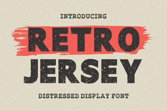 Retrojersey Regular: A Bold Typeface for Gritty Design