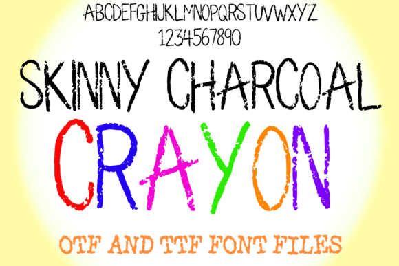 The Quirky Appeal of Skinny Charcoal Crayon Typography
